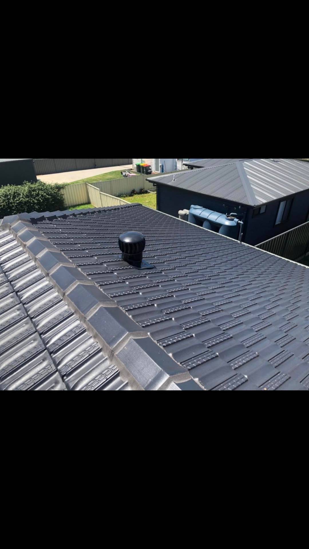Charcoal Tile Restoration with Whirlybird